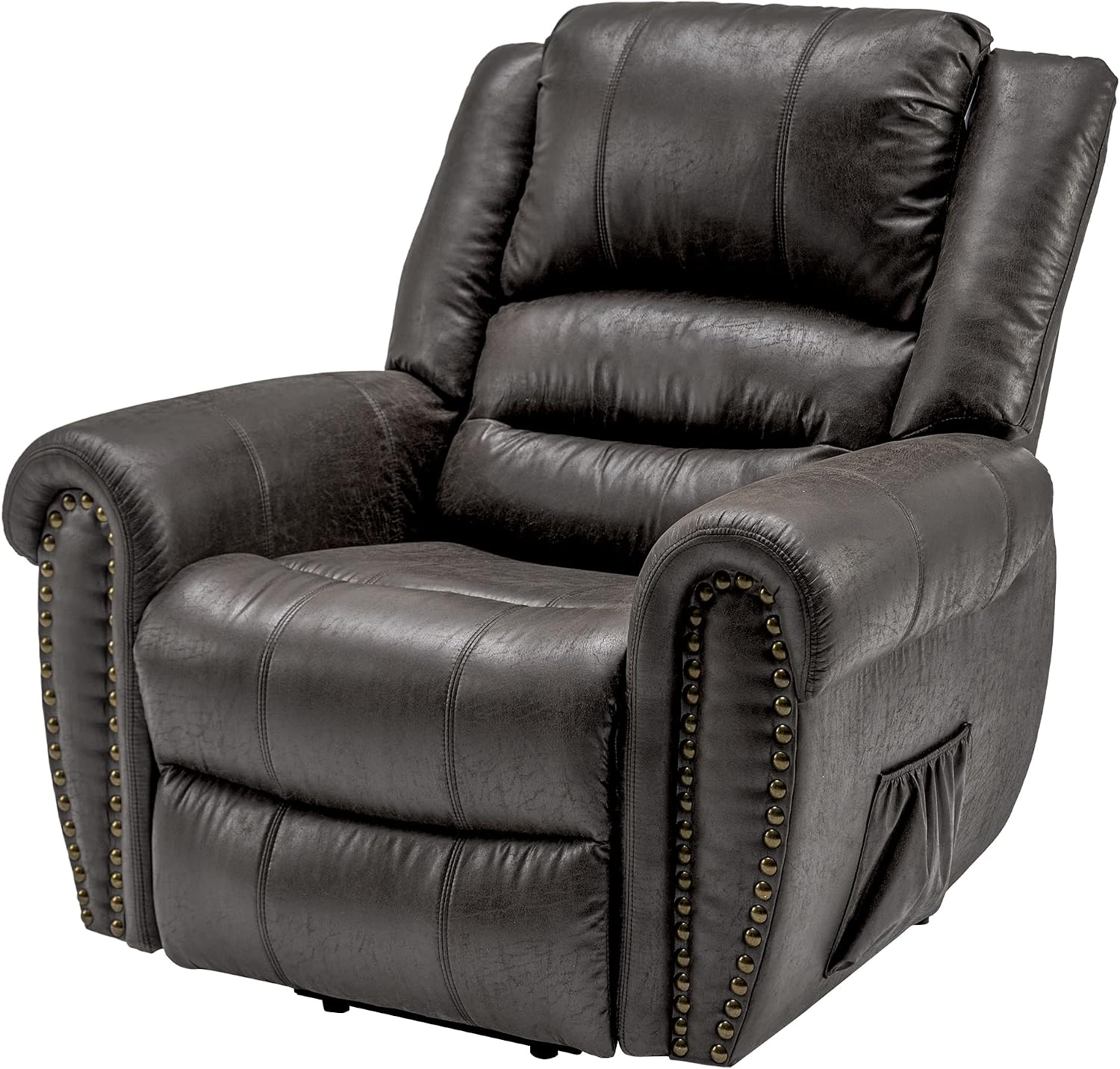 Chester Grey PU Leather Electric Riser Recliner with Massage