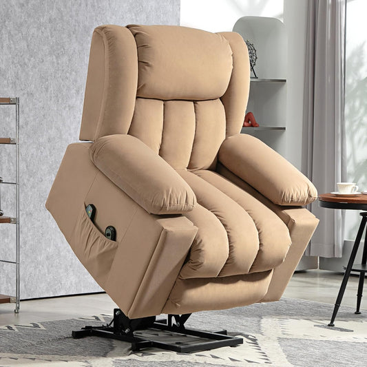 Surrey Rise & Recline Massage Chair in Light Brown