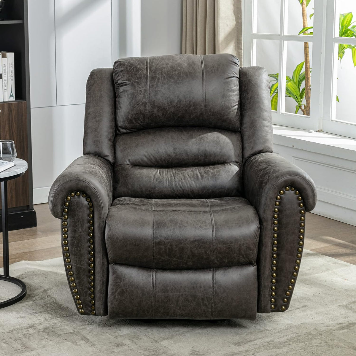 Chester Grey PU Leather Electric Riser Recliner with Massage