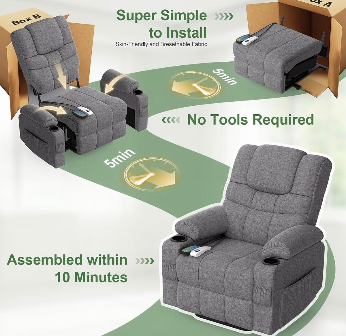 Astley Riser recliner ALPHA RELIEF