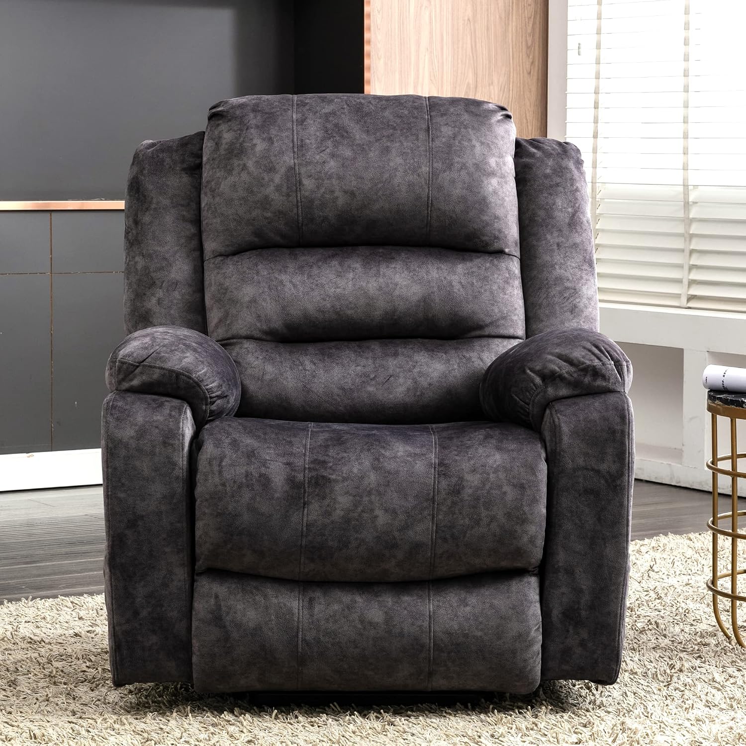 Lancaster Message Rise & Recline Chair in Grey