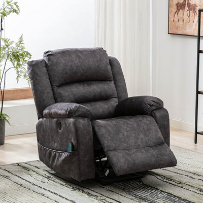 Lancaster Message Rise & Recline Chair in Grey