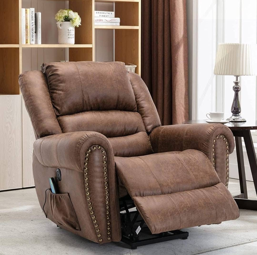 Monaco Luxury Power Lift Recliner – Heated 8-Point Massage