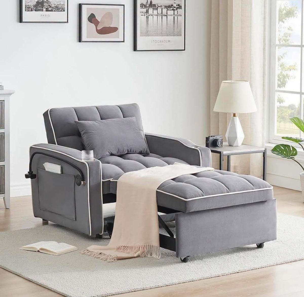 Adlington 3-in-1 Convertible Sleeper Chair