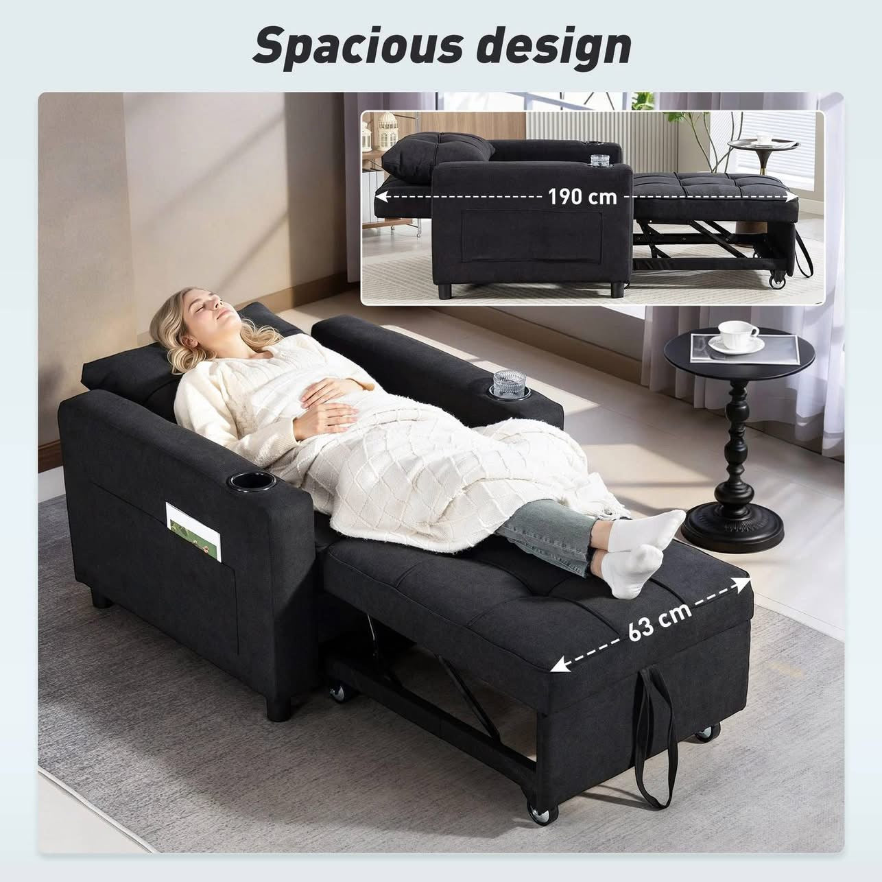 Adlington 3-in-1 Convertible Sleeper Chair
