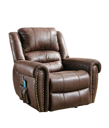 Georgia PU Leather Electric Riser Recliner with Massage Function