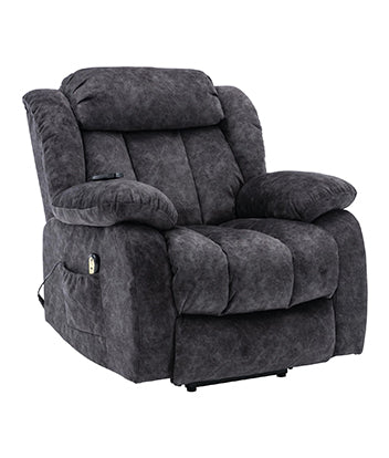 Cumbria Rise & Recline Massage Chair in Slate Grey
