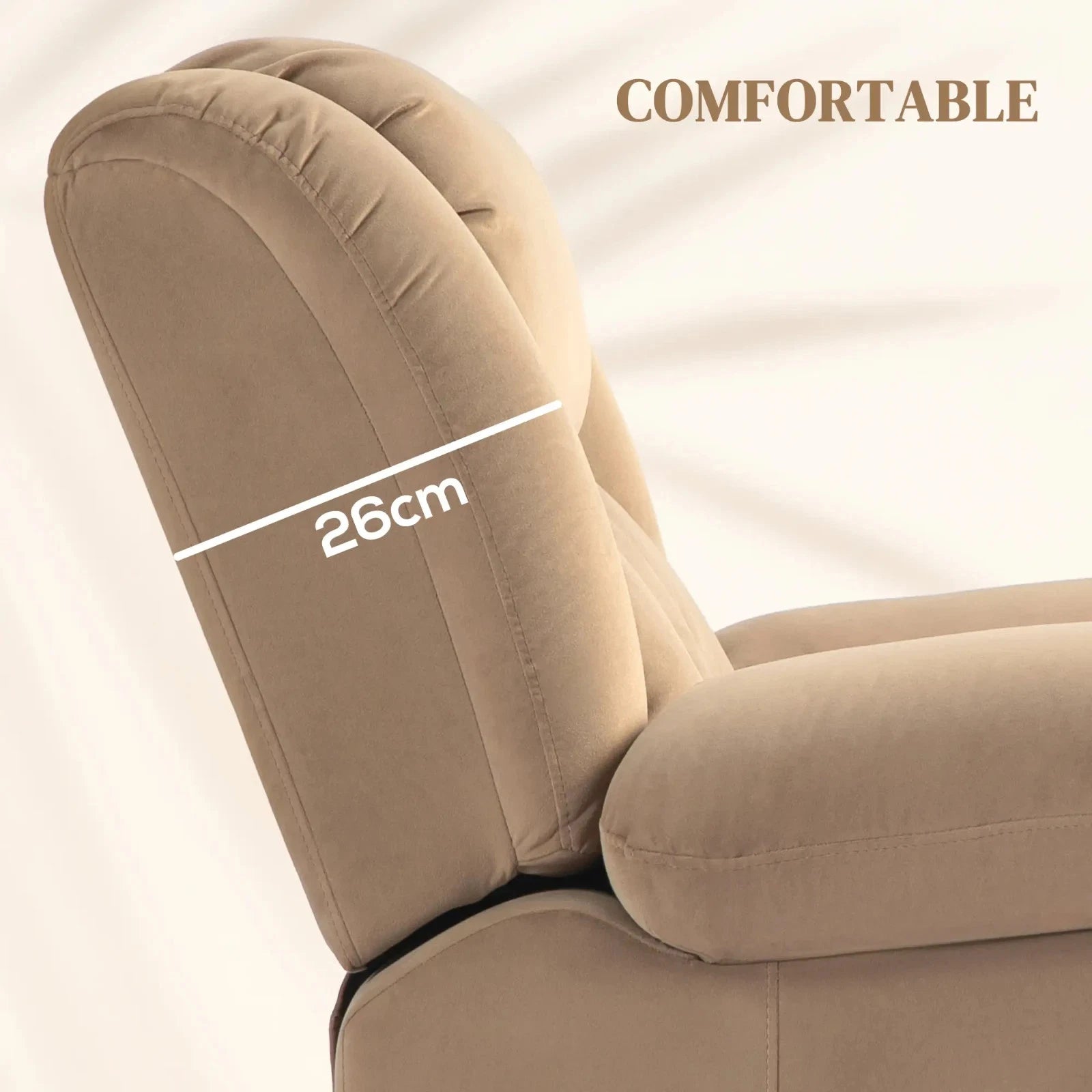 Maryland Assisted Reclining Sofa Chair with Massage