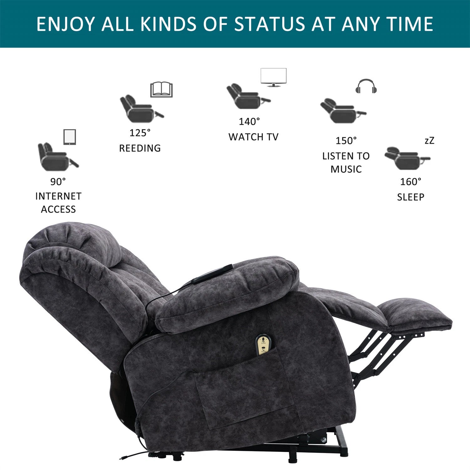 Oregon Elevating Recliner Chair with Relaxing Massage